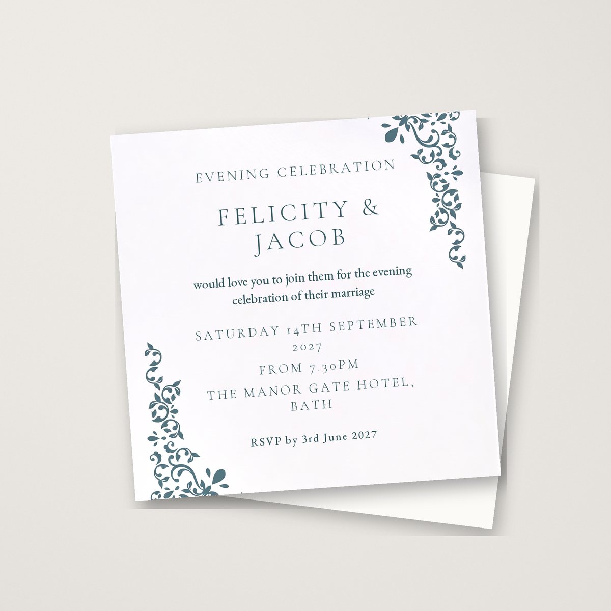 Charmingly Beautiful Evening Invitation