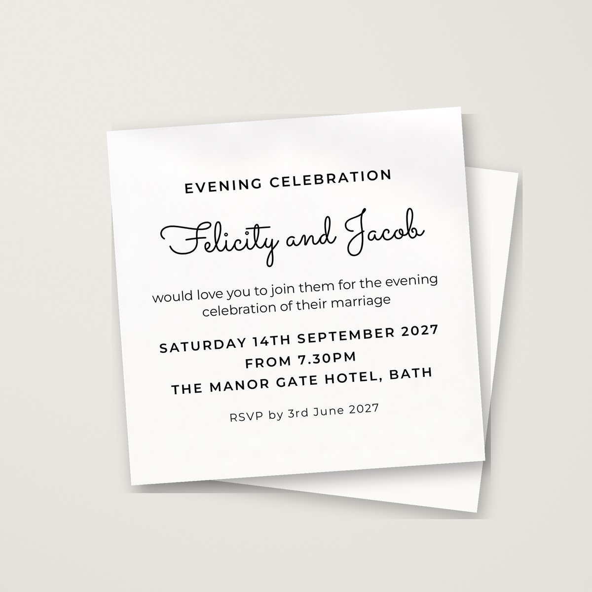 Flow Evening Invitation