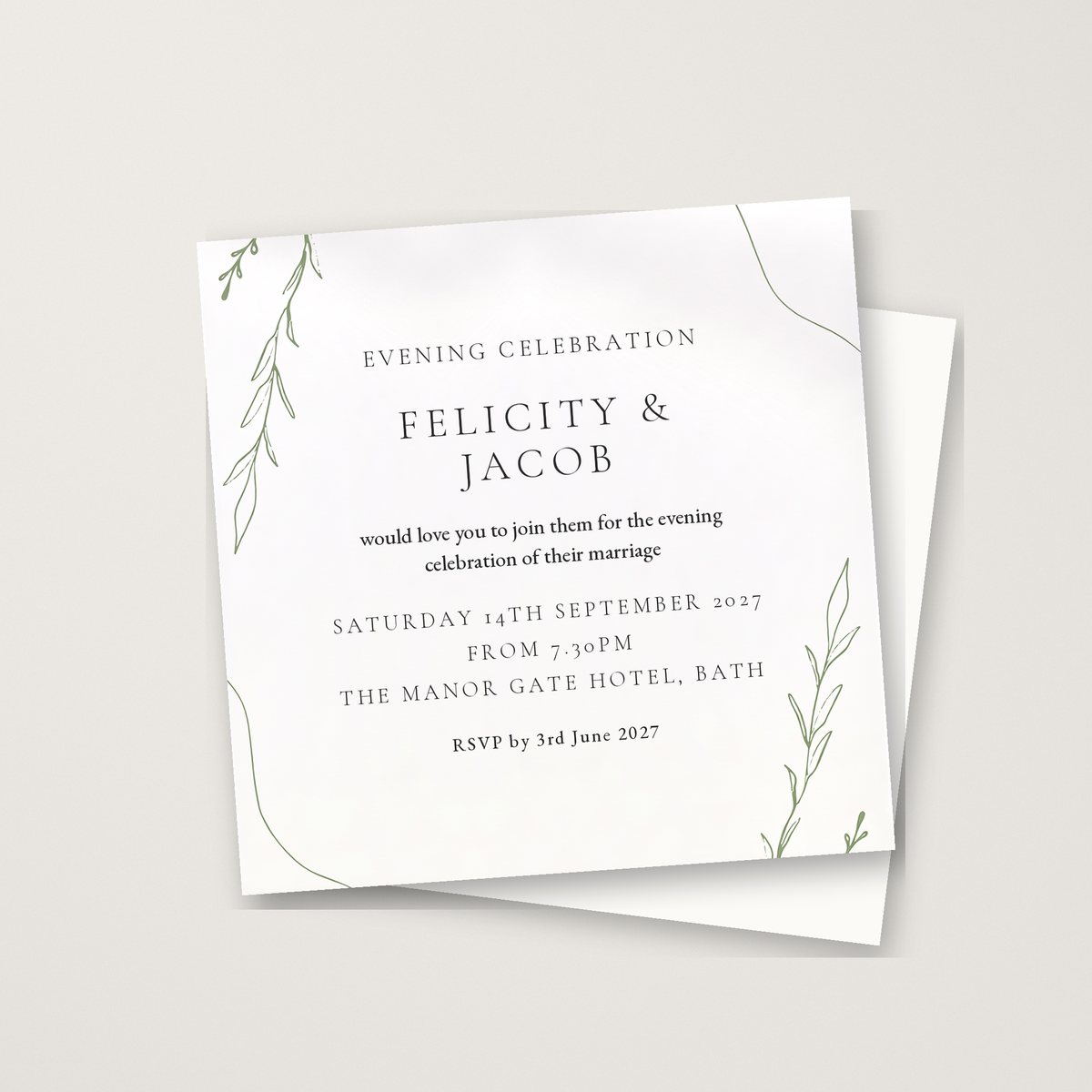 Just Lovely Evening Invitation