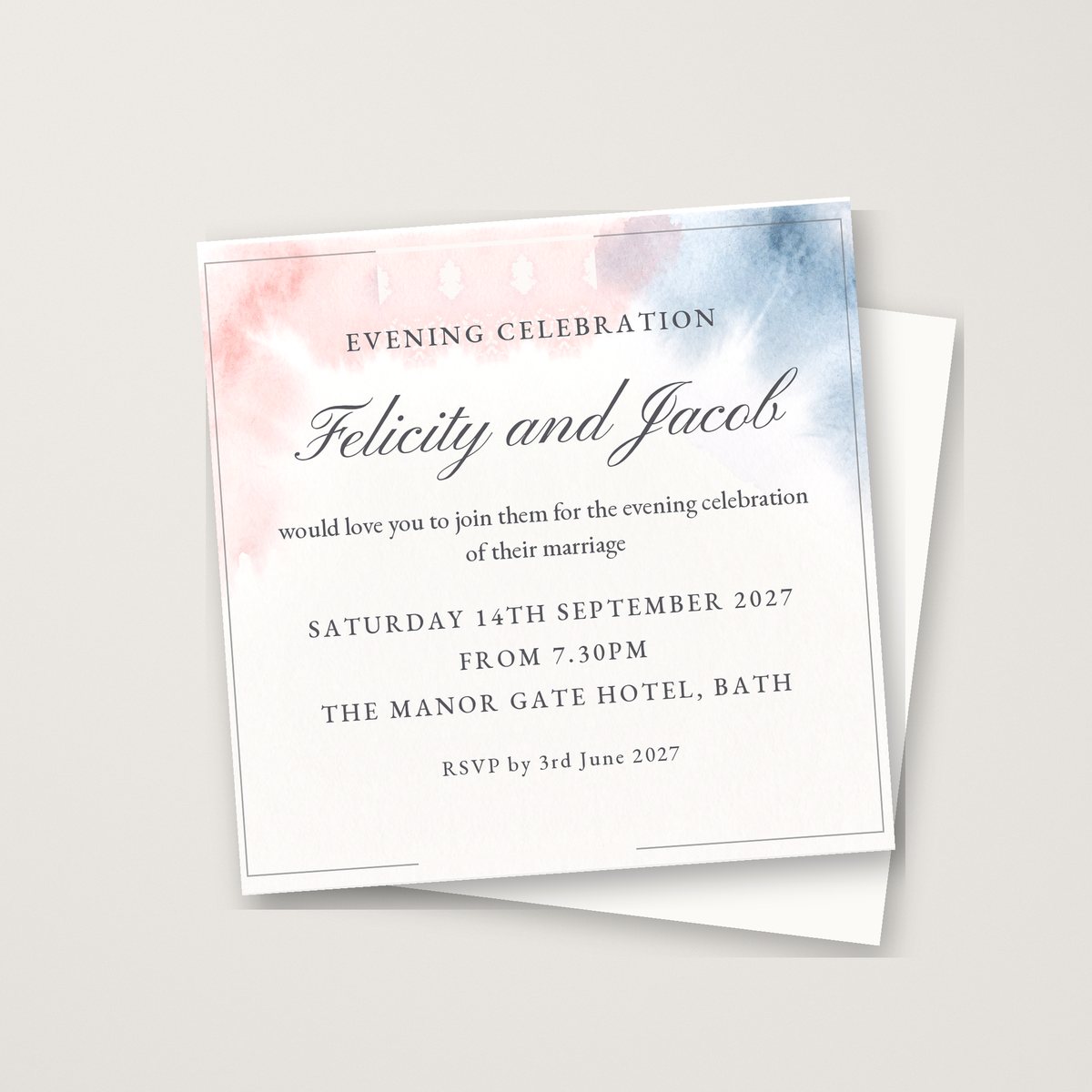 Colour Me Evening Invitation