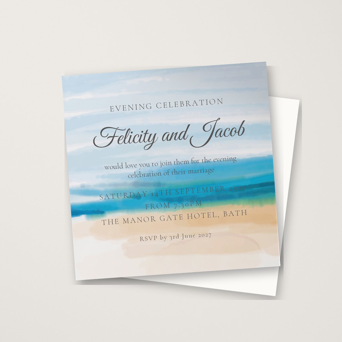 Beach Dream Evening Invitation
