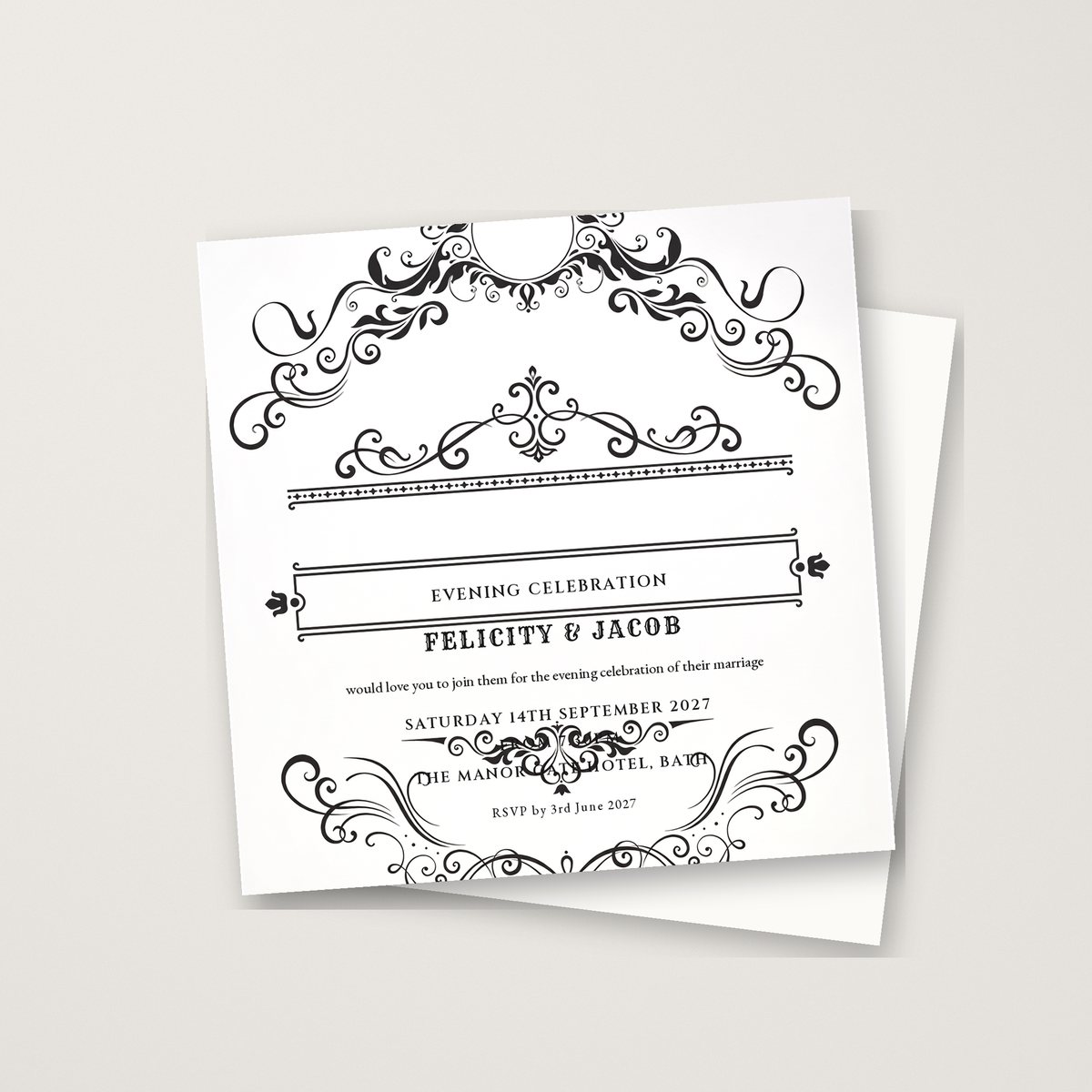 Vintage Royal Evening Invitation