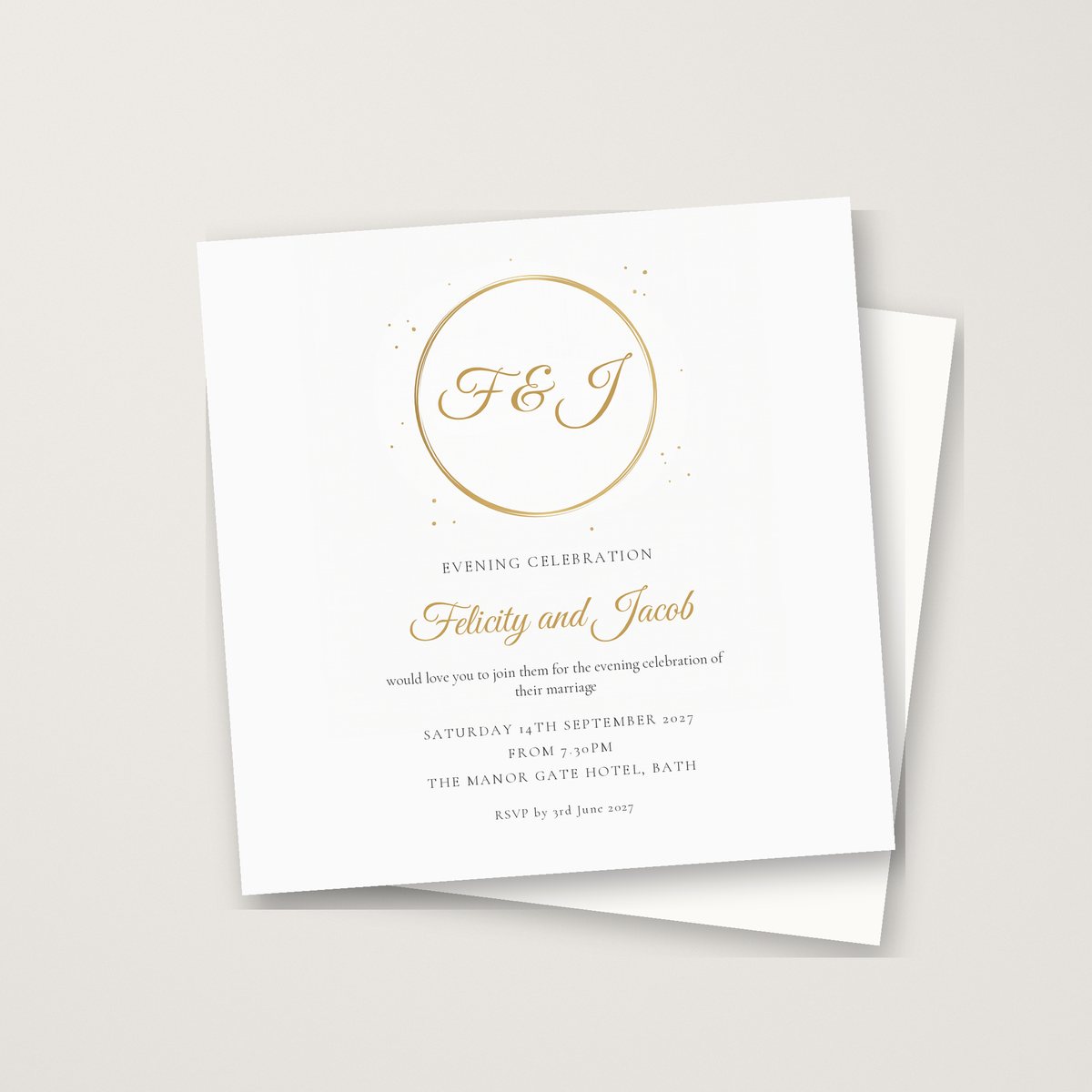 Circle of Love Evening Invitation