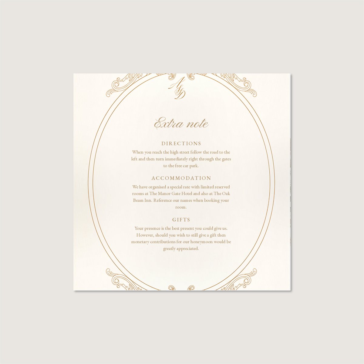 The Belvoir Information Card