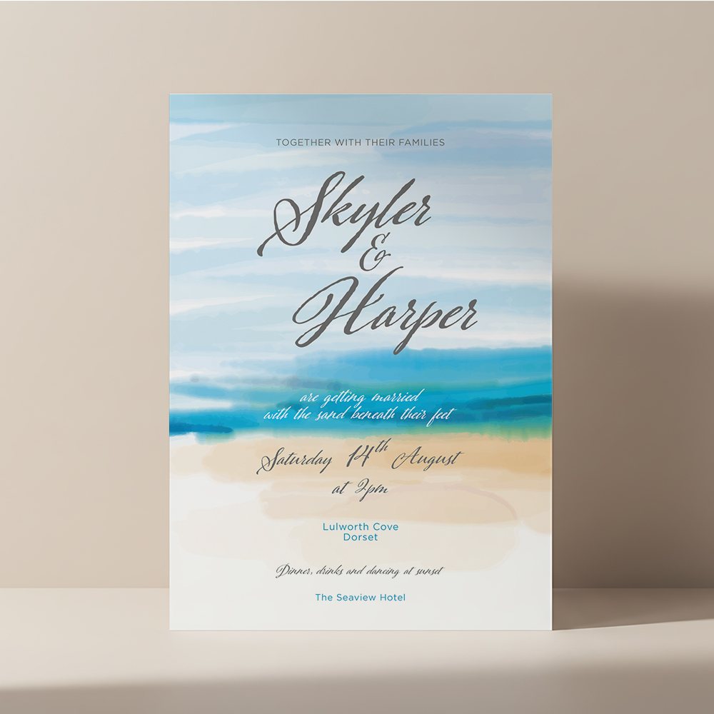 Beach Dream invitation
