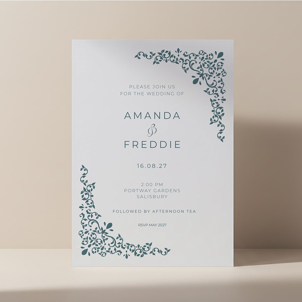 Charmingly Beautiful invitation