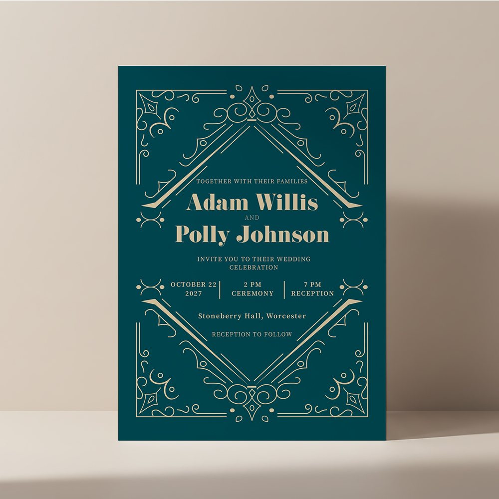 Fancy Deco invitation