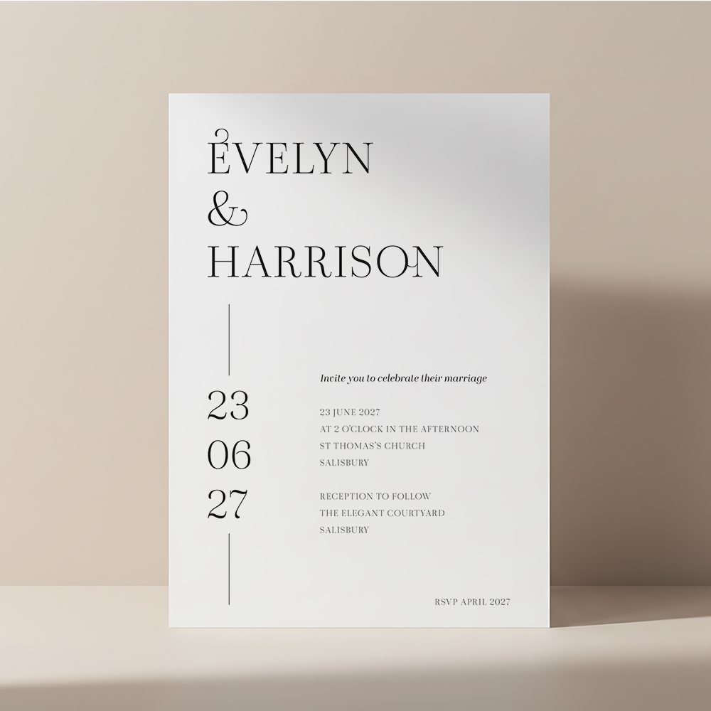 Evelyn Serif invitation
