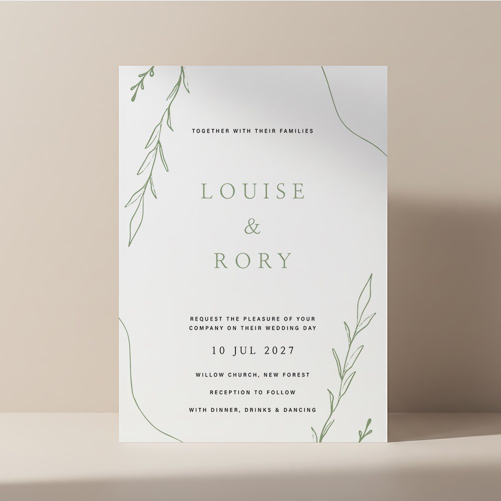 Just Lovely invitation