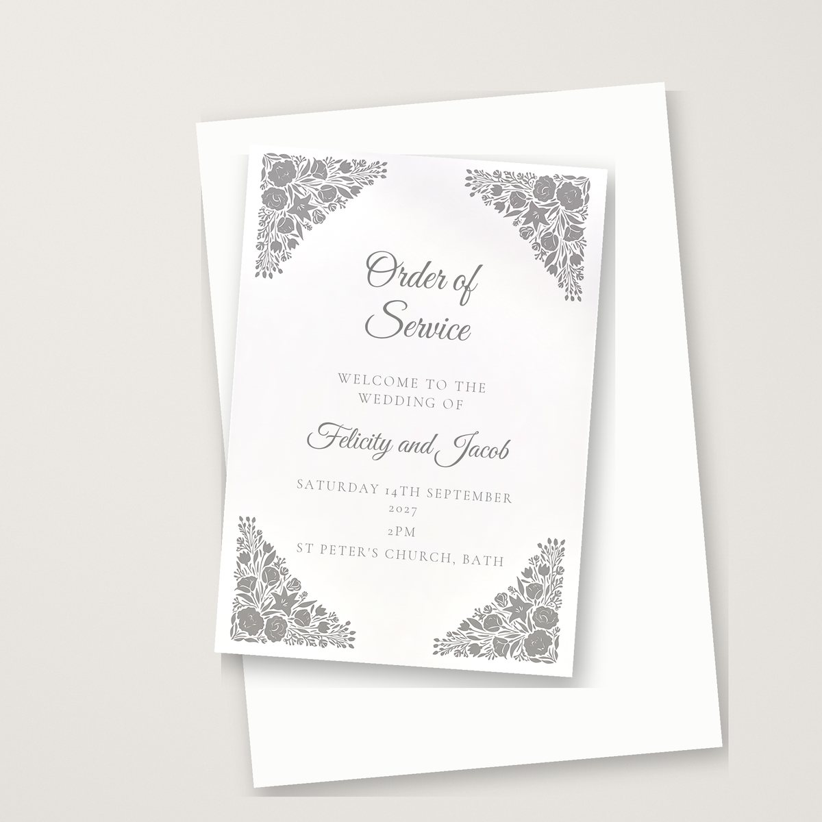 Luxury Corner Order of Service