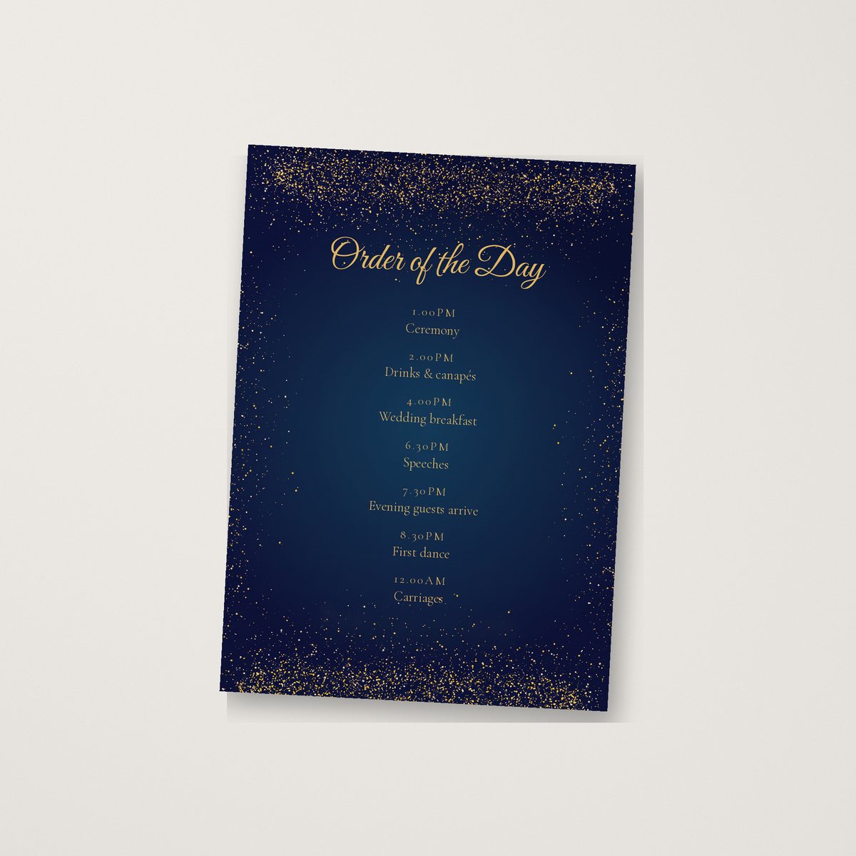A Sprinkle of Sparkle Order of the Day