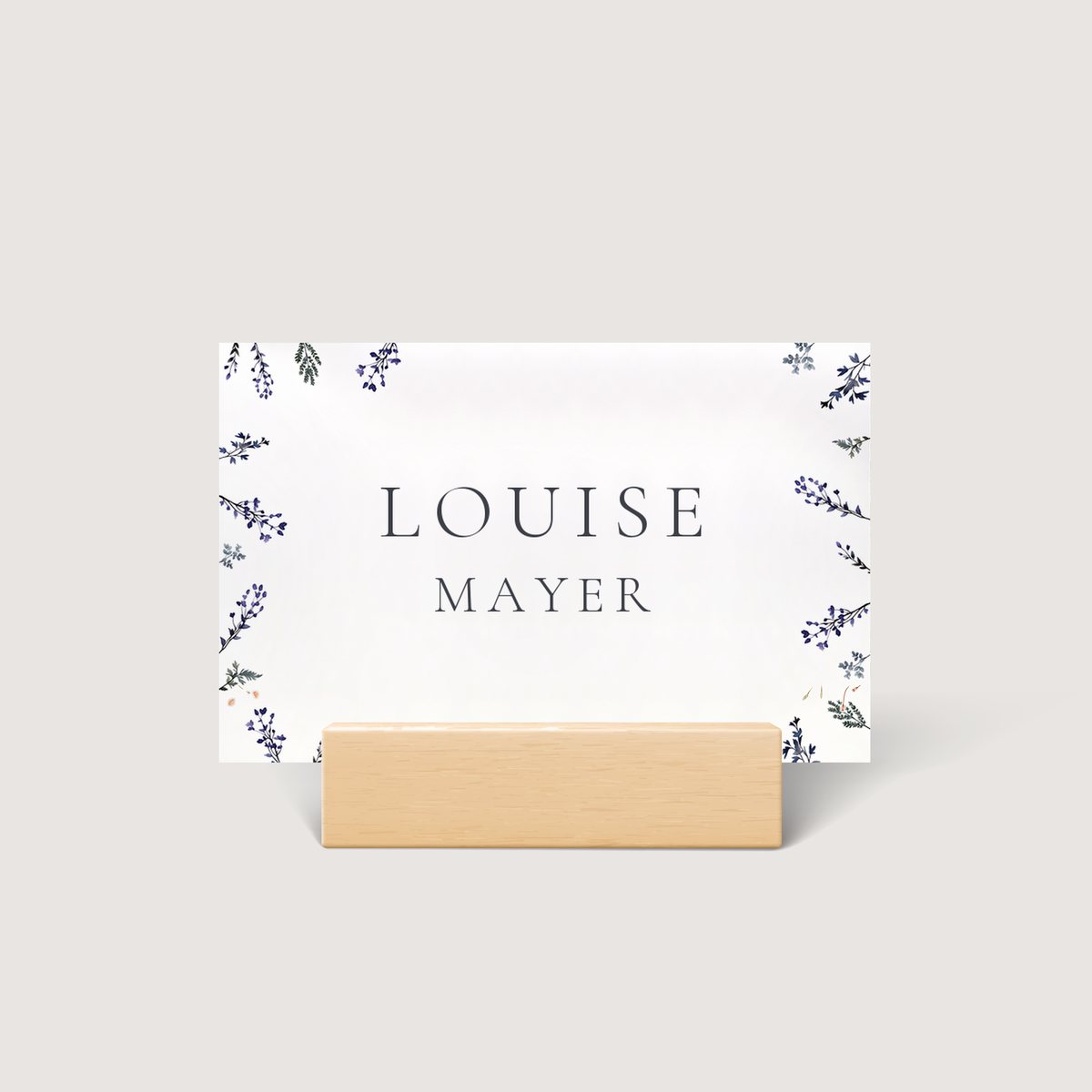 Petals and Twigs Place Card