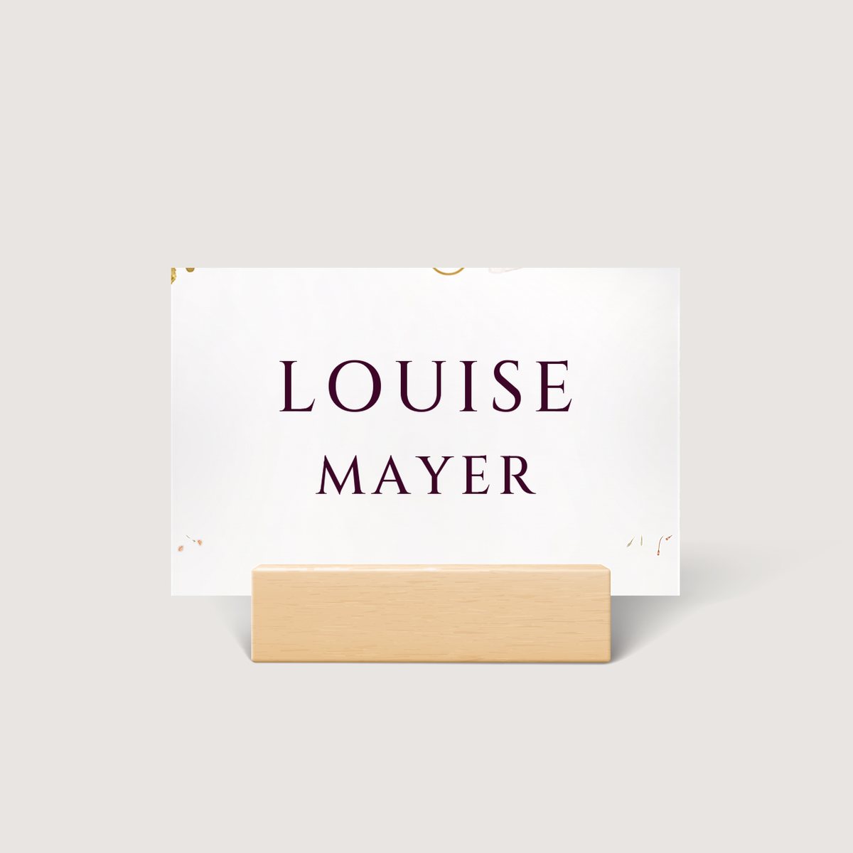 Romantic Watercolour Place Card