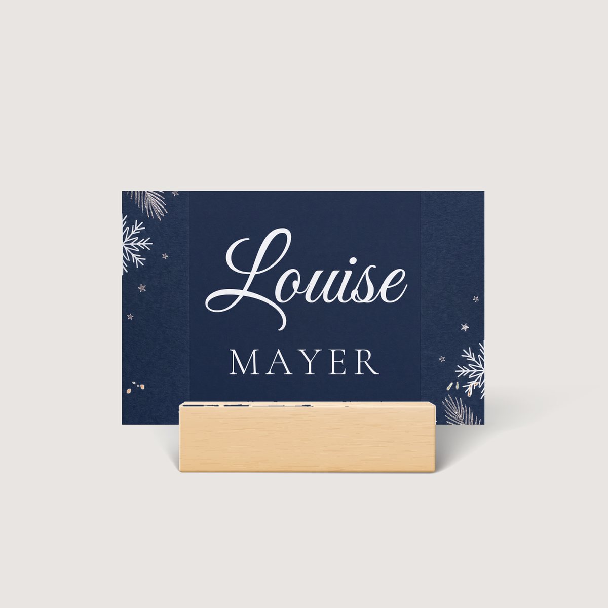 Winter Wedding Place Card