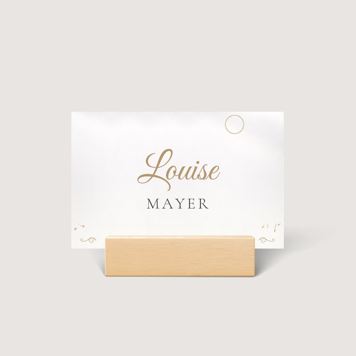 Monogram of Love Place Card