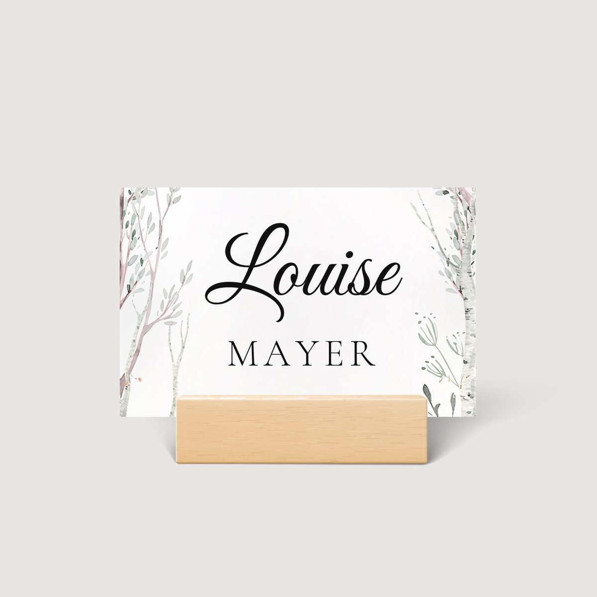 Naturally Beautiful Place Card