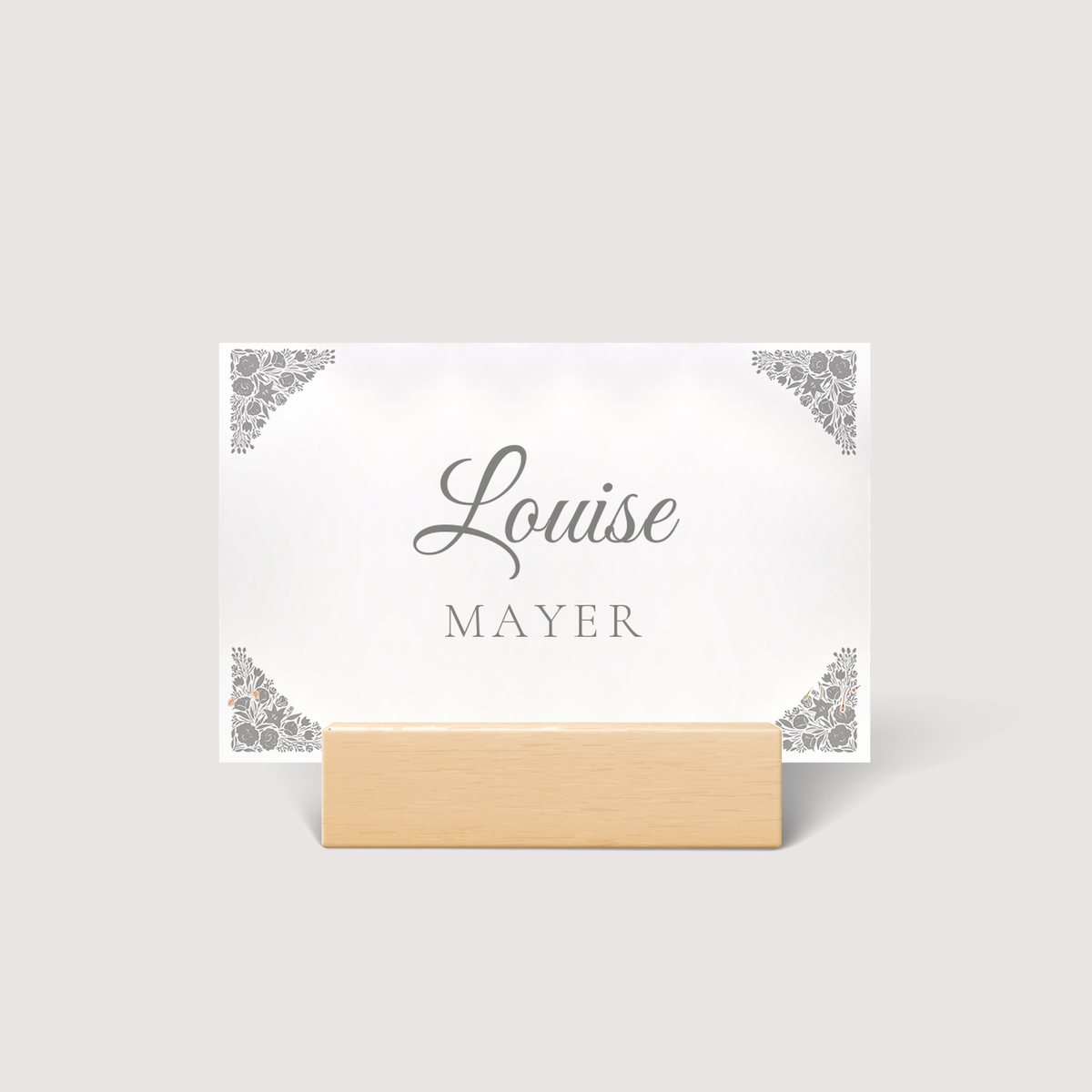 Luxury Corner Place Card