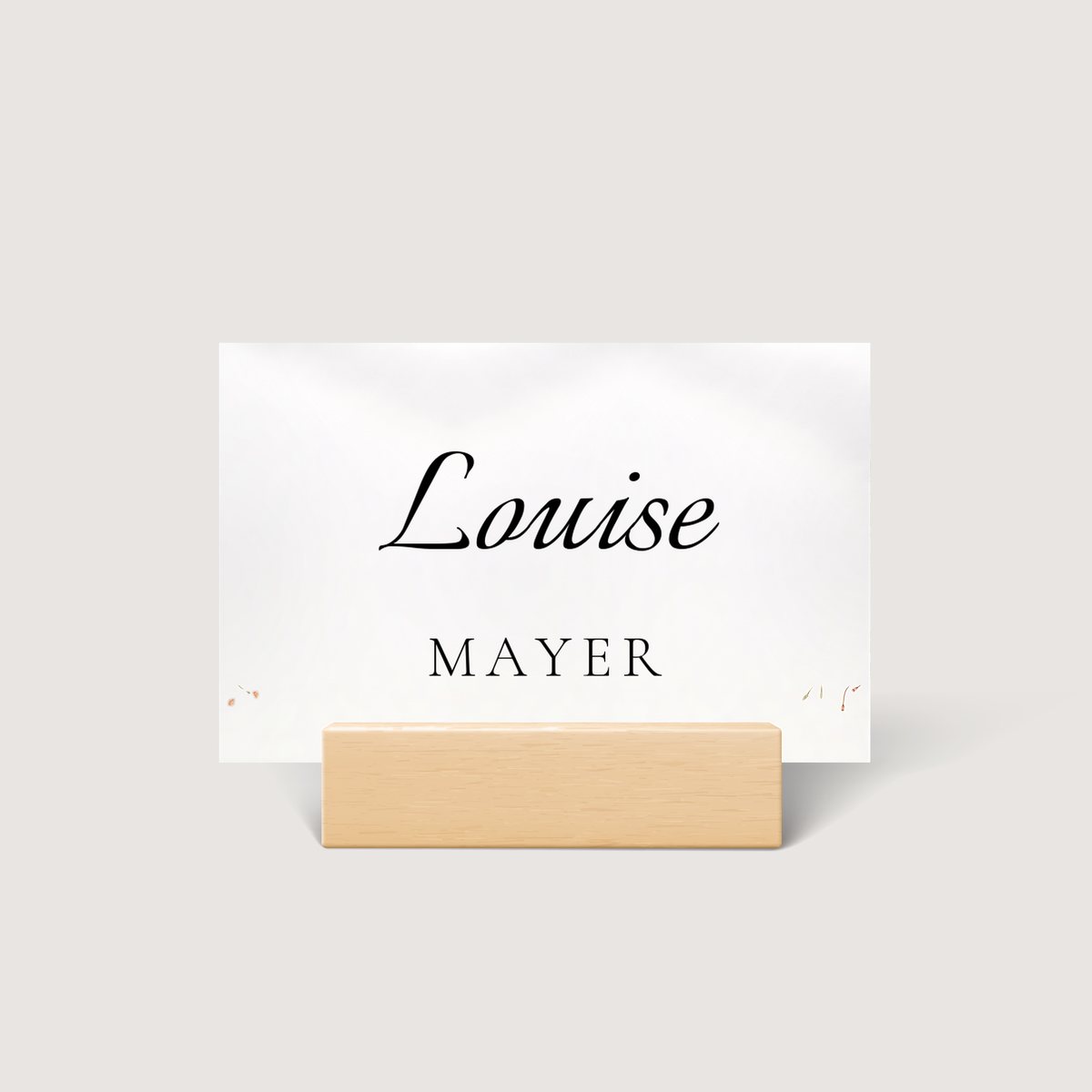A Touch of Elegance Place Card