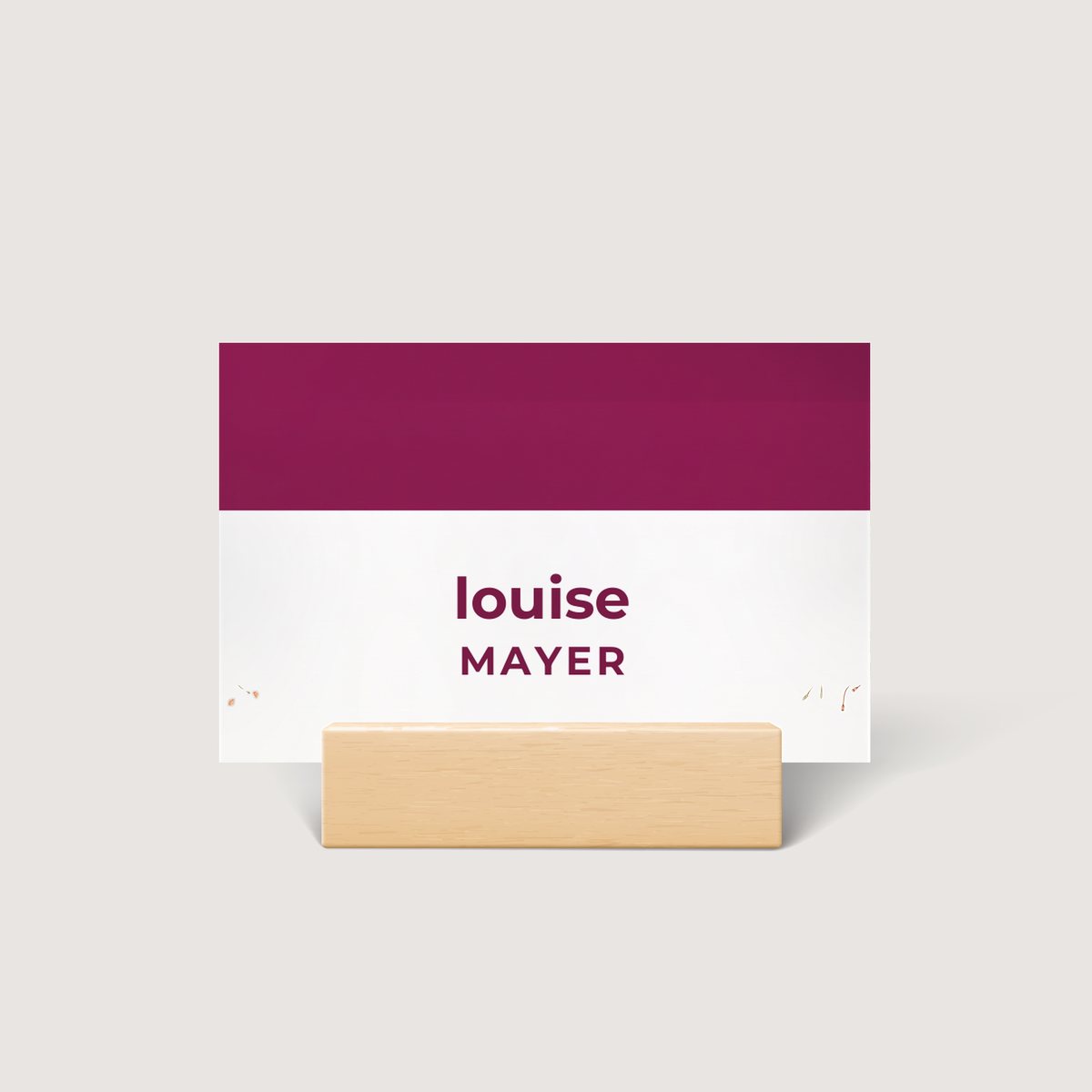 Distinctive Place Card
