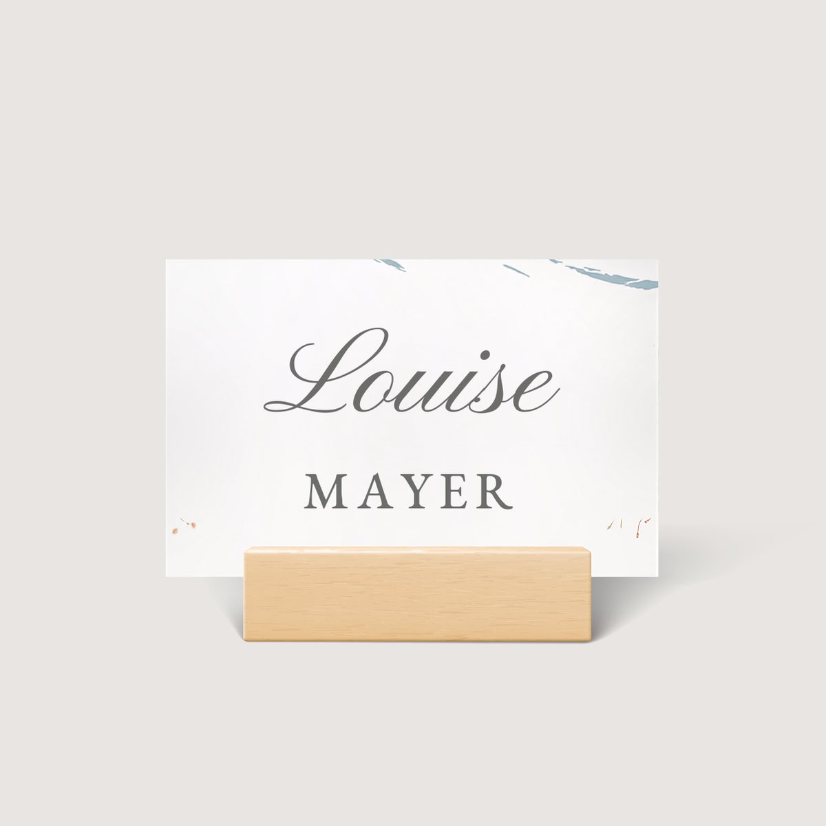A Brush of Colour Place Card