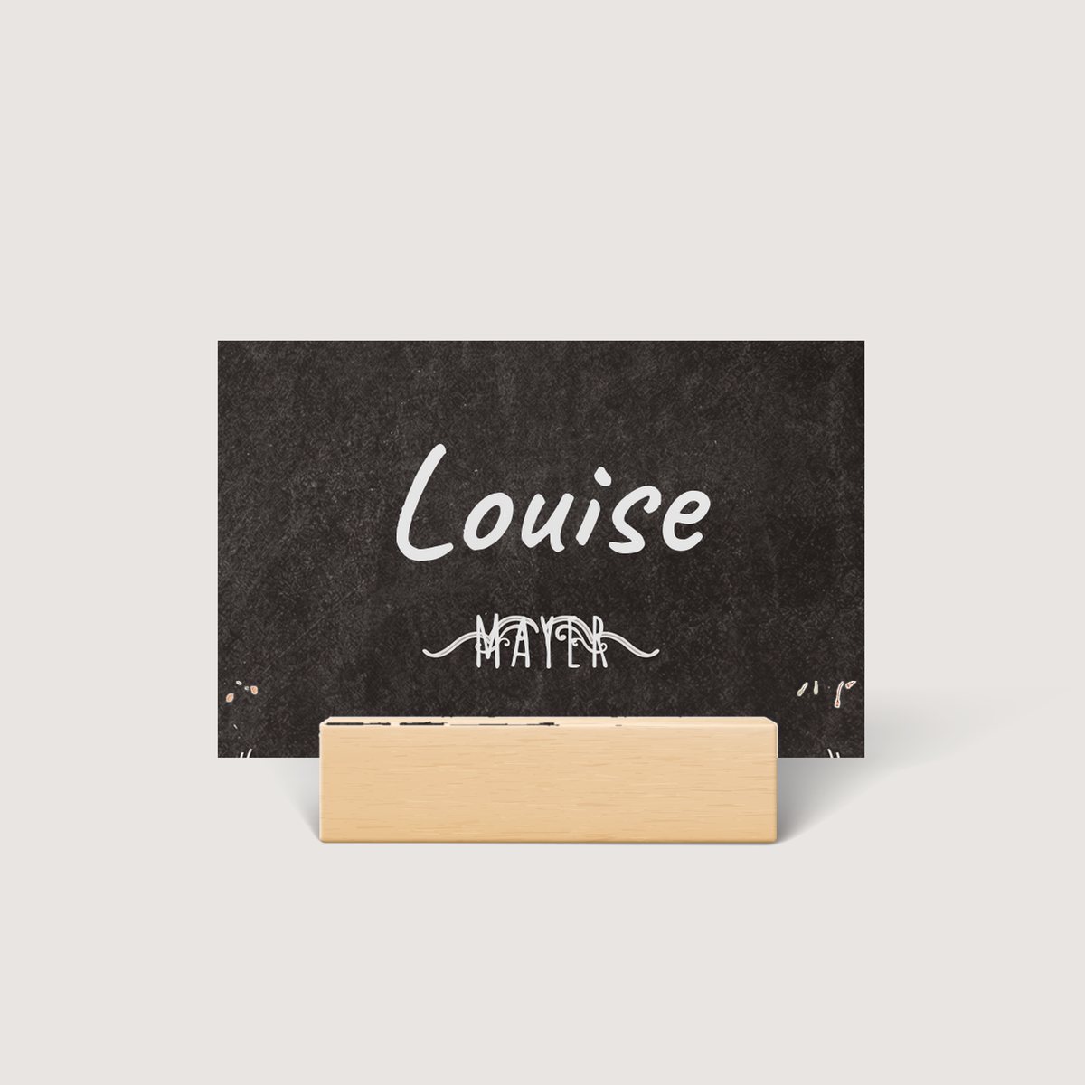 Blackboard Ornate Place Card