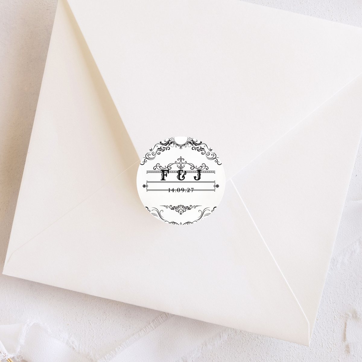 Vintage Royal Round Sticker