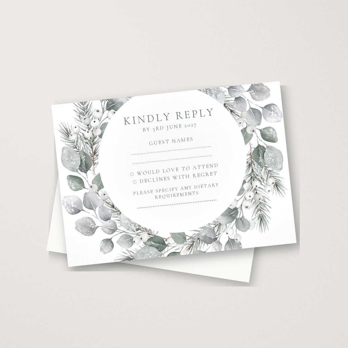 Frosted Wreath RSVP