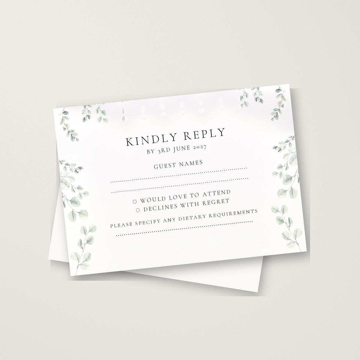Eucalyptus Dream RSVP Card