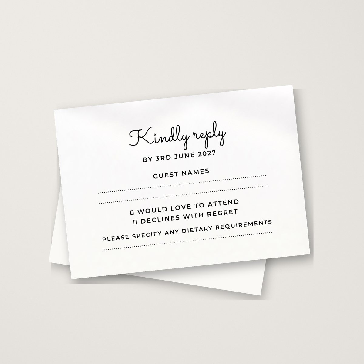 Flow RSVP Card