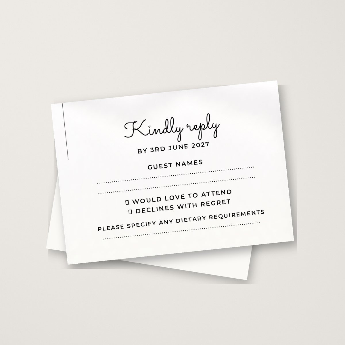 Ever After RSVP Card