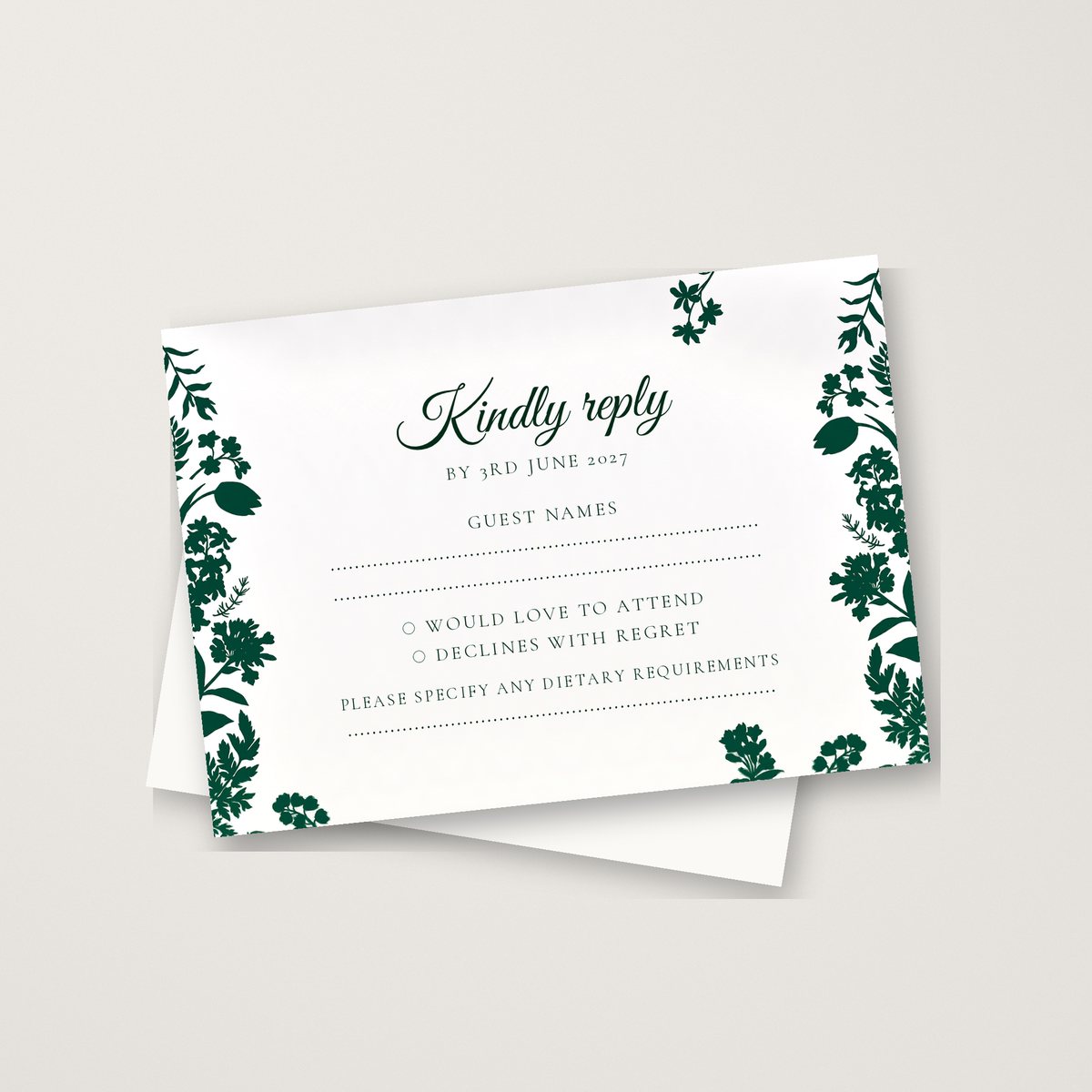 Wild Forest RSVP Card