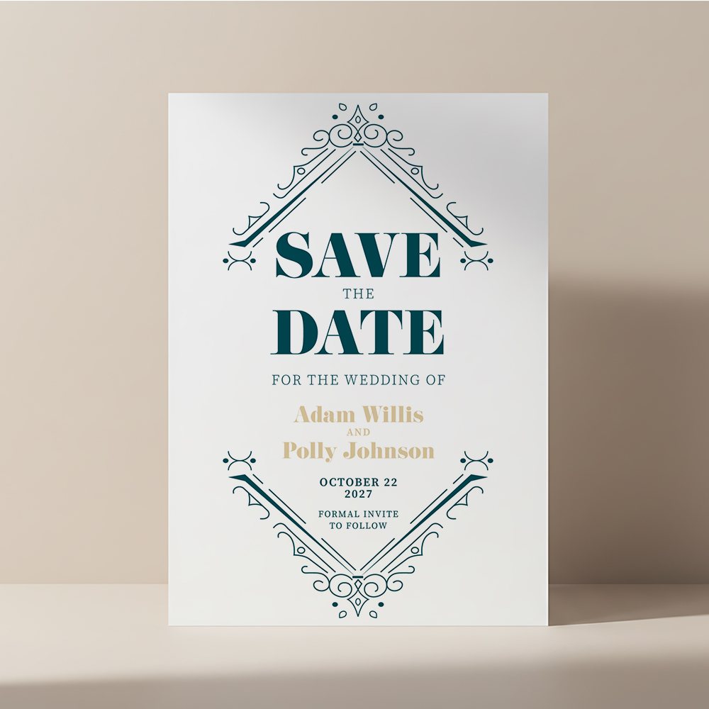 Fancy Deco Save the Date