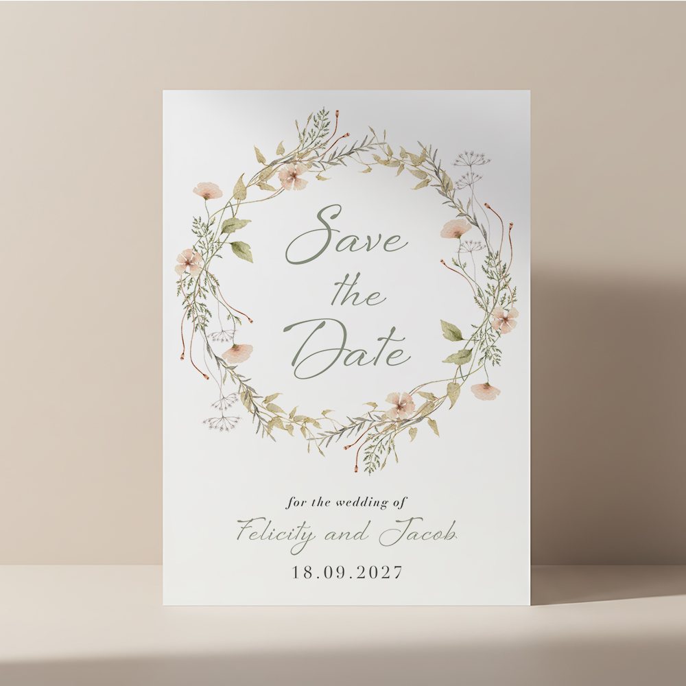 Among the Flowers Save the Date