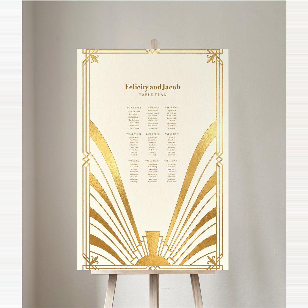 Deco Curve Table Plan