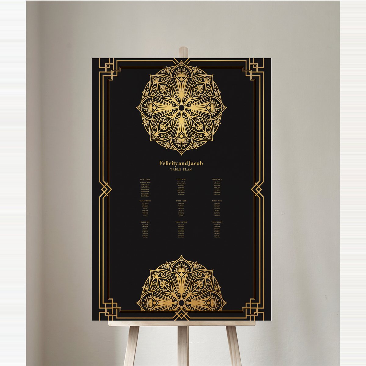 Gatsby Roundel Table Plan