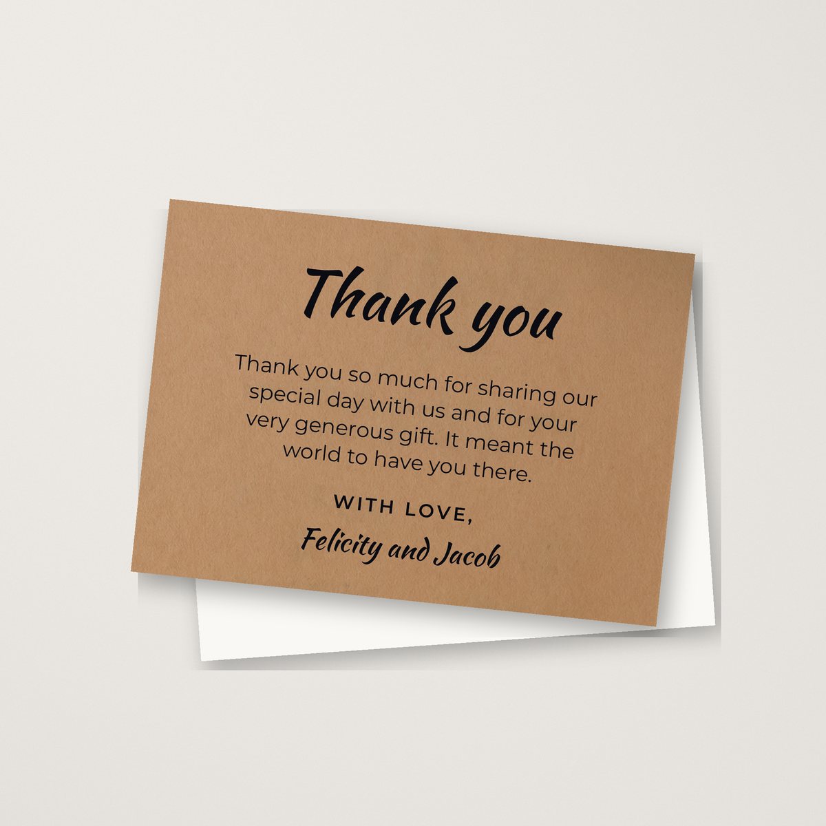 Fun Kraft Thank You Card
