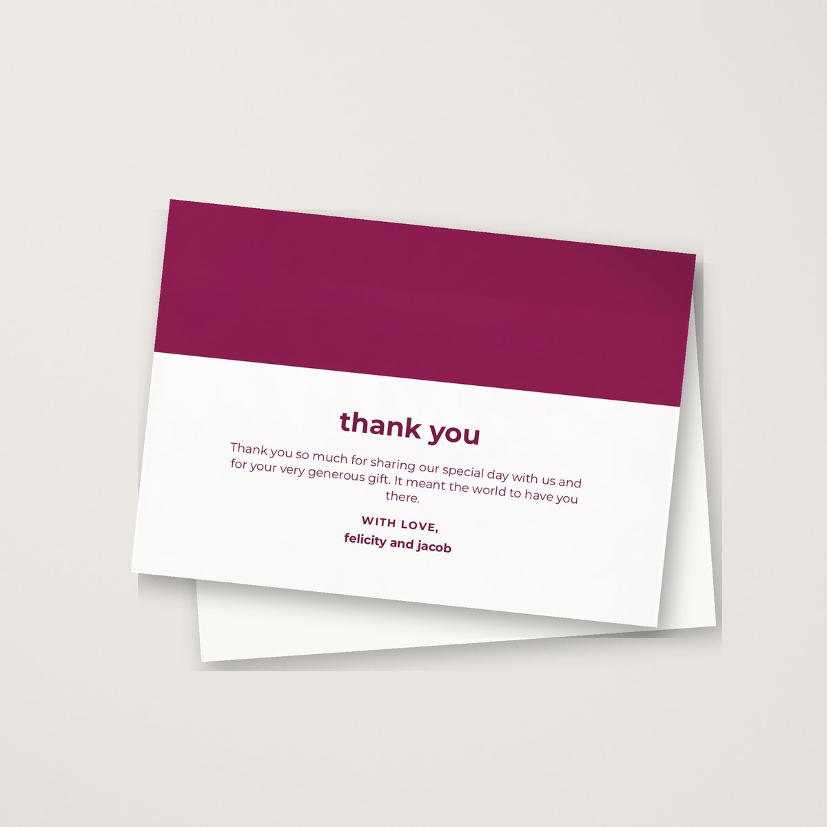 Distinctive Thank You Card