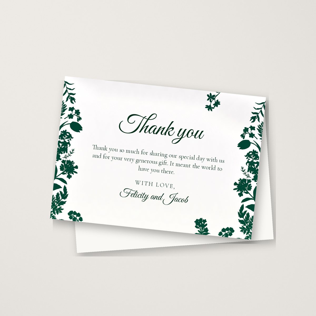 Wild Forest Thank You Card