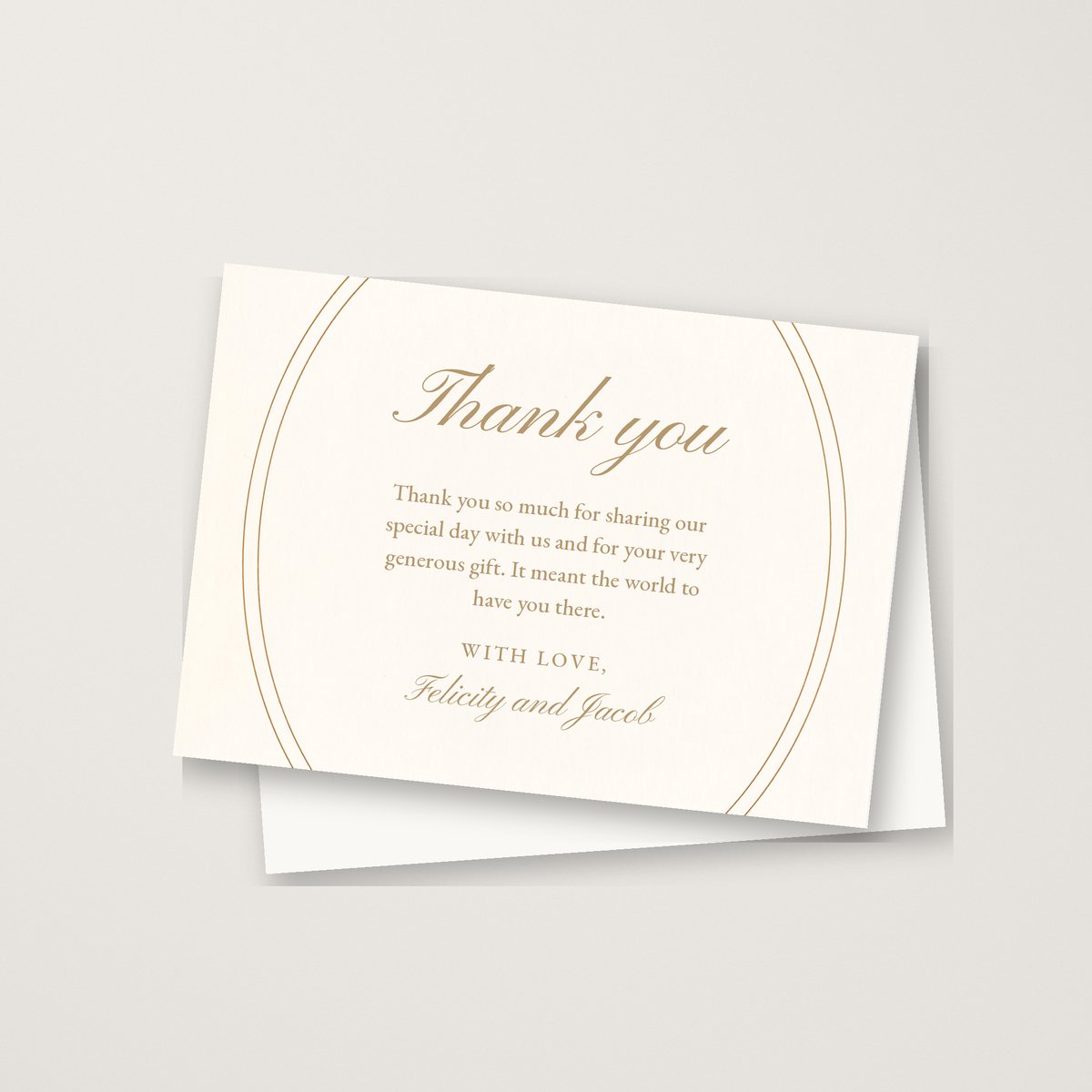 The Belvoir Thank You Card