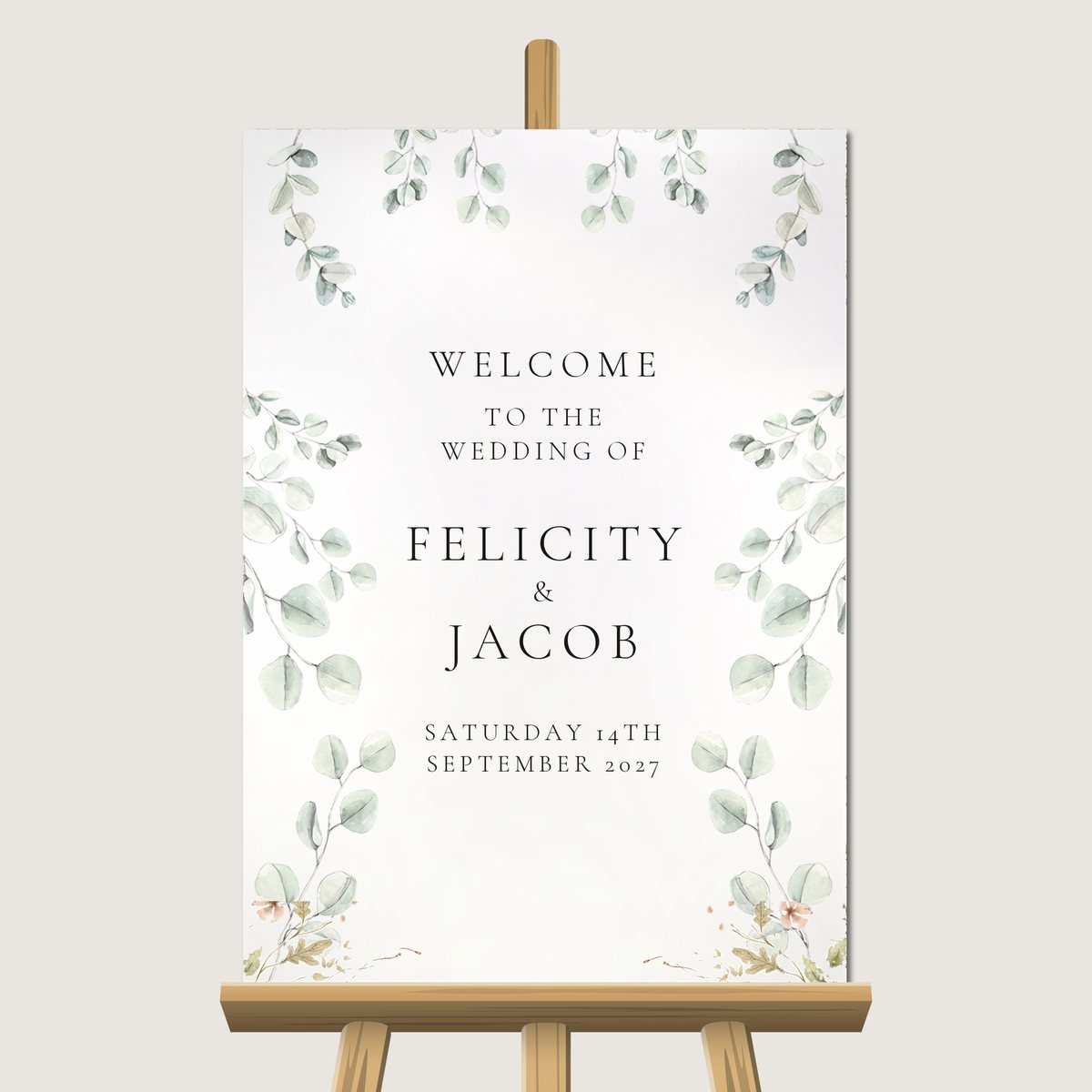 Eucalyptus Dream Welcome Sign