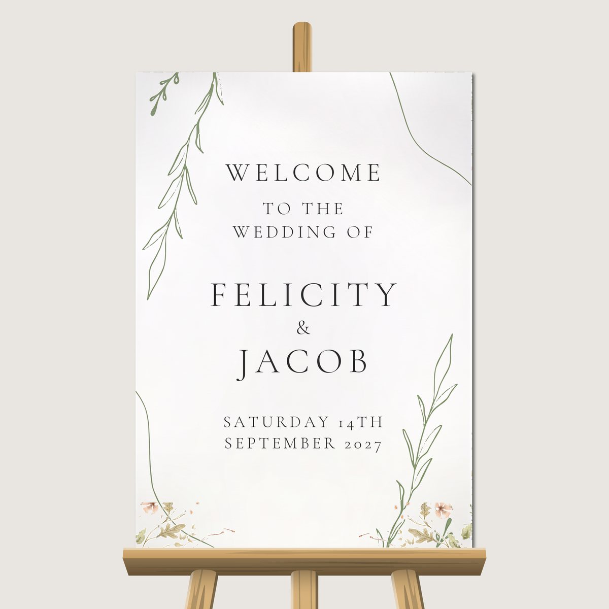 Just Lovely Welcome Sign