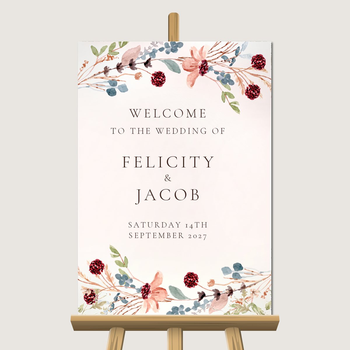Wild Flower Garden Welcome Sign