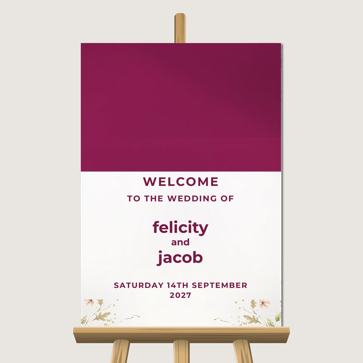 Distinctive Welcome Sign