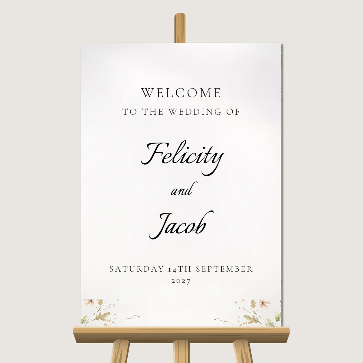 A Touch of Elegance Welcome Sign