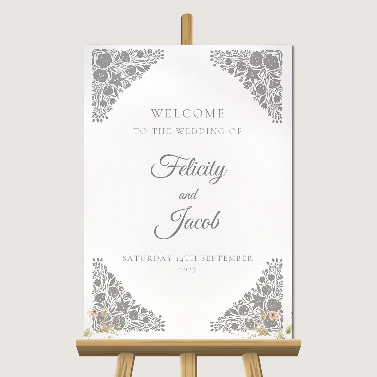 Luxury Corner Welcome Sign