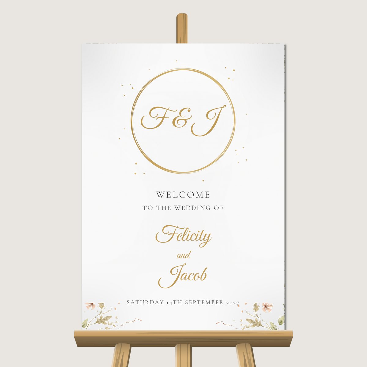Circle of Love Welcome Sign