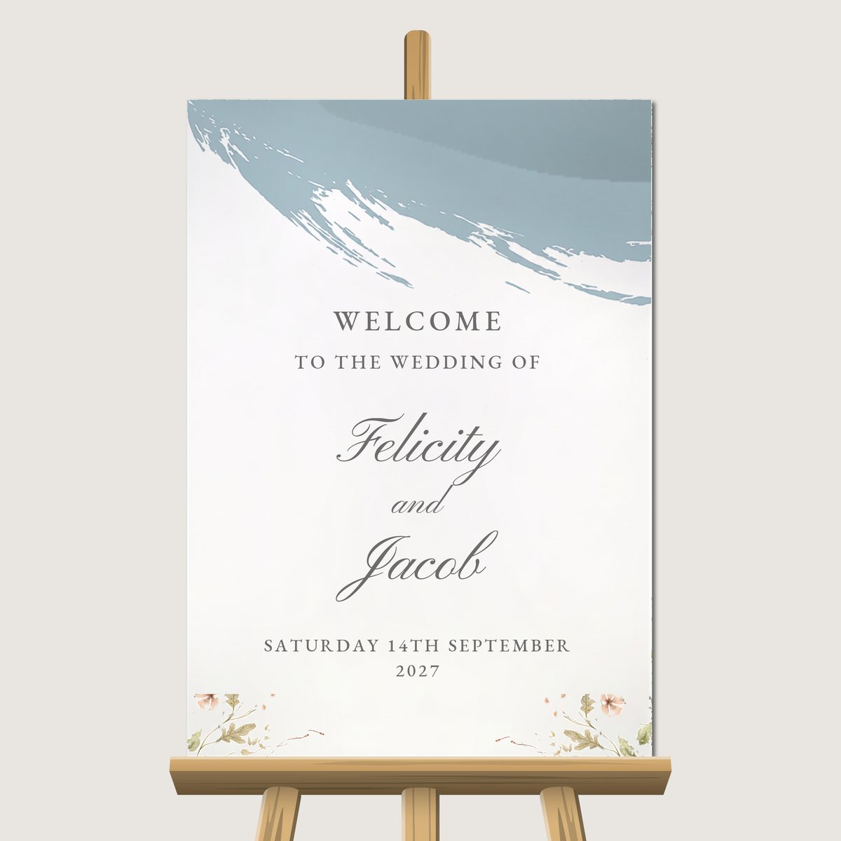 A Brush of Colour Welcome Sign