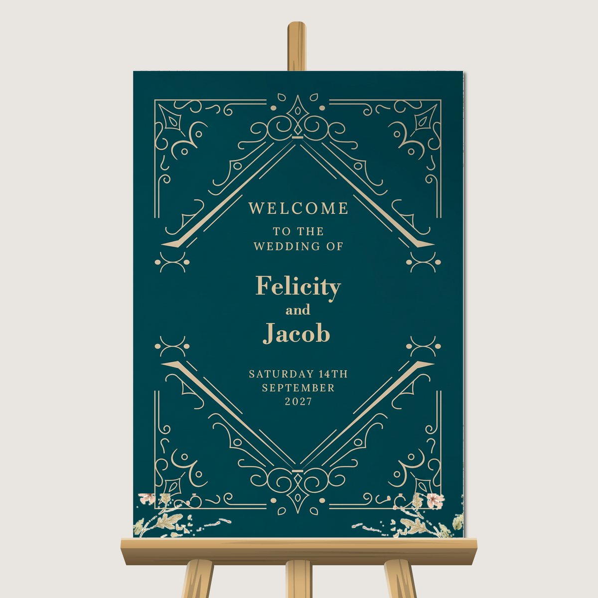 Fancy Deco Welcome Sign