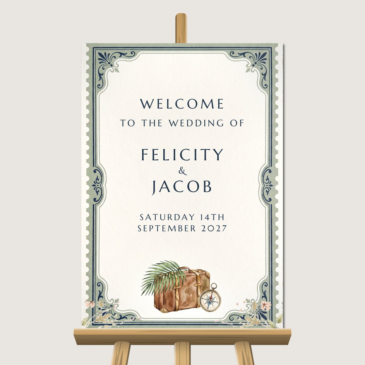 Pack Your Bags Welcome Sign