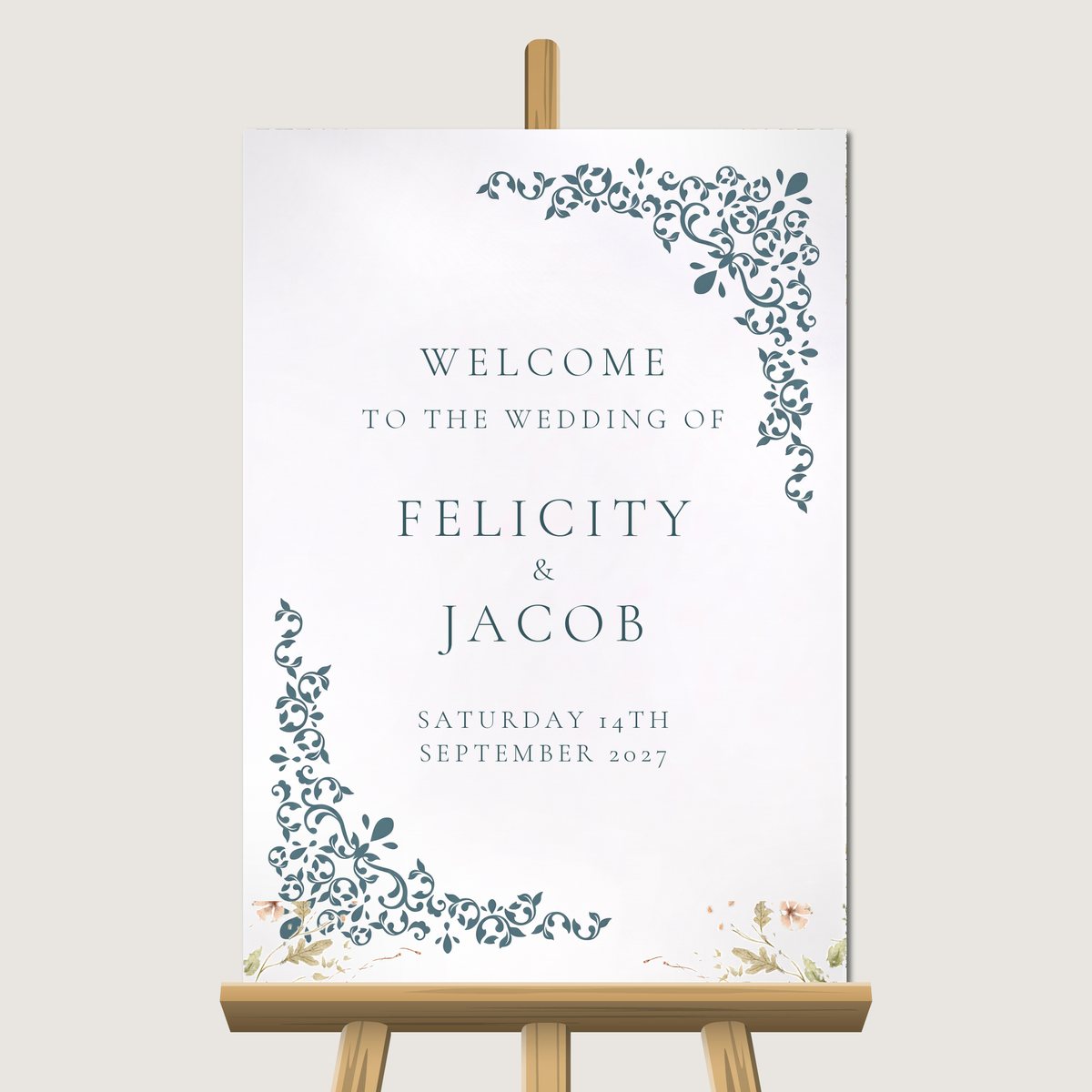 Charmingly Beautiful Welcome Sign